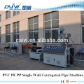 PVC single wall corrugated electric wire conduit hose extrusion machine